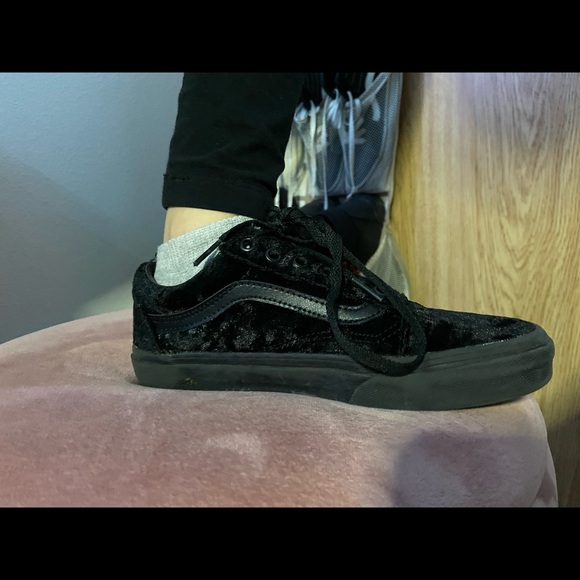 Black Vans Velvet - Picture 7 of 8